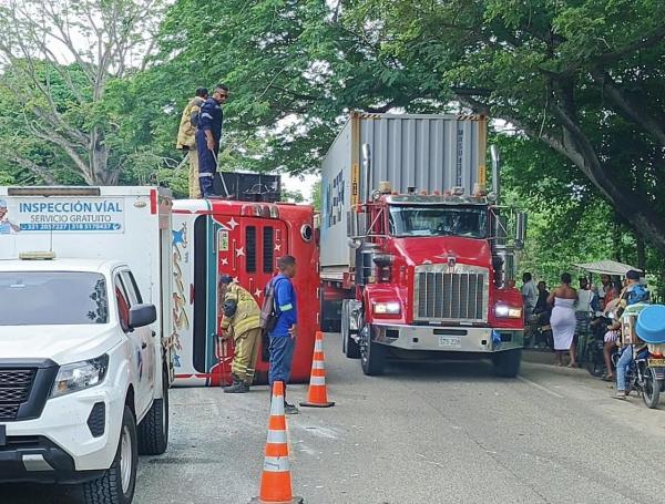 Accidente en la Vía Cordialidad.