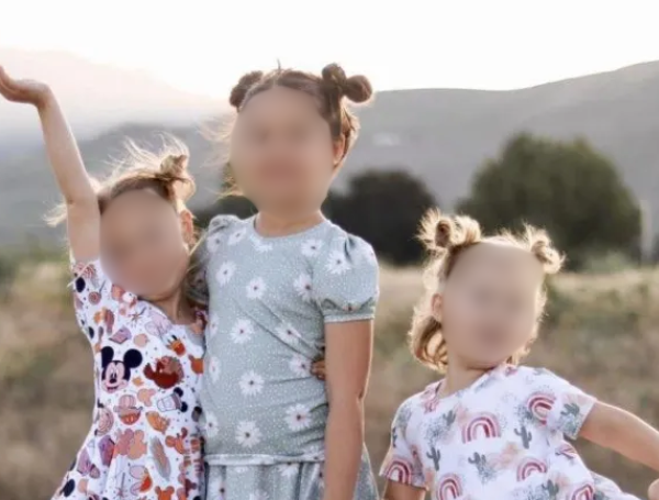 Paityn Decker, de 9 años; Evelyn Decker, de 8; y Olivia Decker, de 5