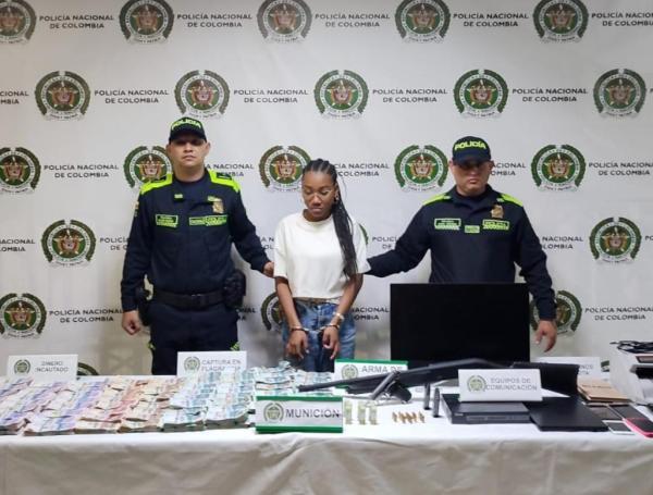 La tesorera de los grupos delincuenciales de Medellín.