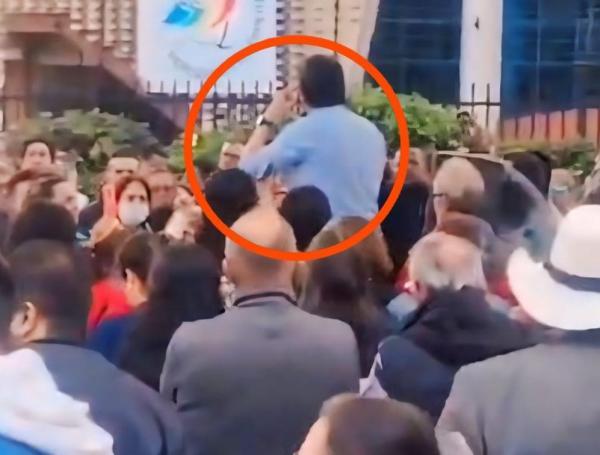 Momento exacto en el que le disparan a Miguel Uribe Turbay
