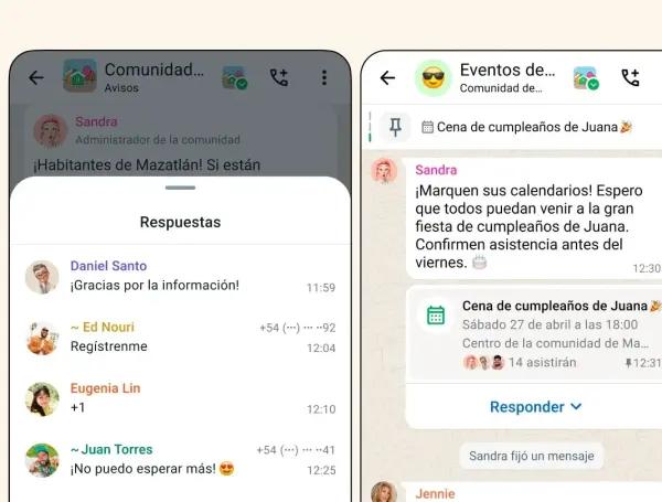 Eventos en WhatsApp