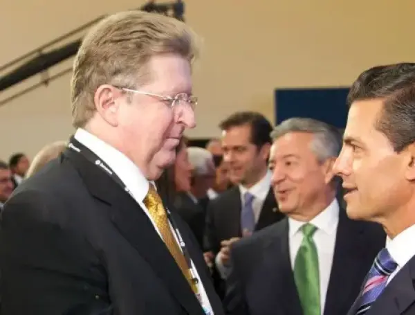Germán Larrea y el presidente Enrique Peña Nieto