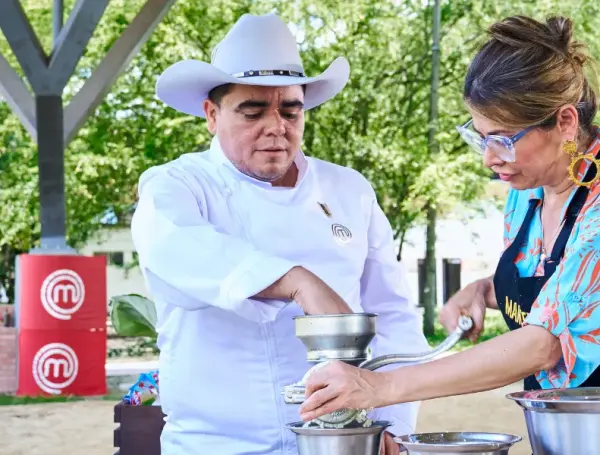 Marcela Gallego durante su prueba de eliminación en MasterChef, en los Llanos