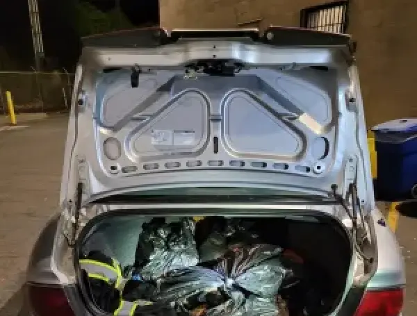 Así estaban las drogas escondidas en el maletero
