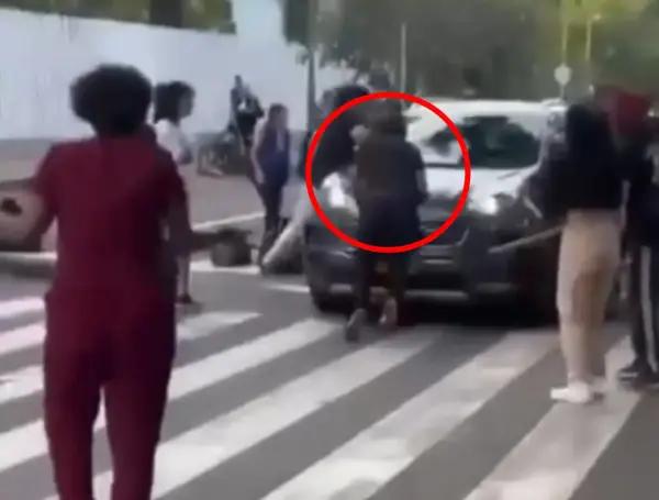 Camioneta atropelló a estudiantes de Univalle.