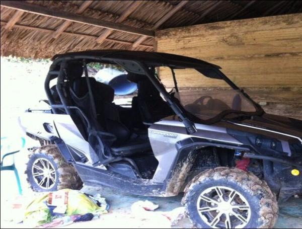 La cuatrimoto en que 'Gavilán' se movilizaba por el Úraba