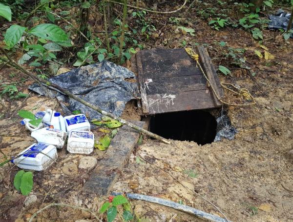 El laboratorio contaba con seis subestructuras bajo tierra