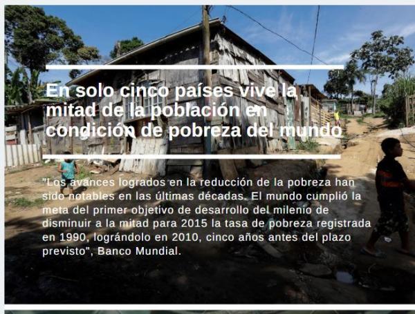 este es el panorama de la pobreza en el mundo