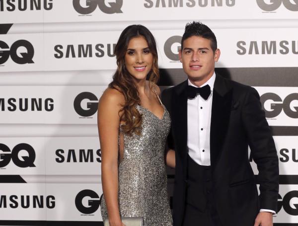 Daniela Ospina y James Rodríguez.