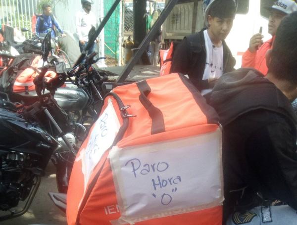 La movilización ha sido denominada por los rappitenderos como 'Paro hora 0'.