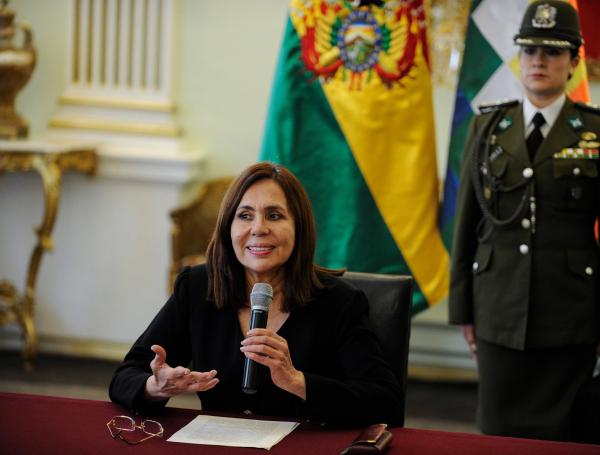 La ministra de Relaciones Exteriores de Bolivia, Karen Longaric, afirmó que