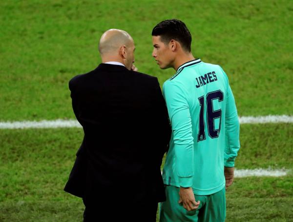 James, junto a ZIdane.
