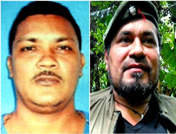 De izquierda a derecha: Nelson Hurtado, ‘Marihuano’, del ‘clan del Golfo’; Ogli Ángel Padilla, ‘Fabián’, comandante eleno; y alias Uriel, cabecilla del Eln.