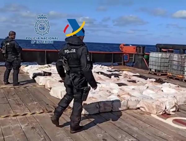 Estados Unidos considera que las 4 toneladas de coca incautadas en un barco con bandera de Togo, en Galicia (España), estarían ligadas el régimen de Venezuela.