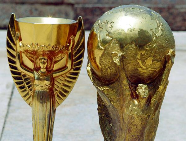 Los trofeos del Mundial.
