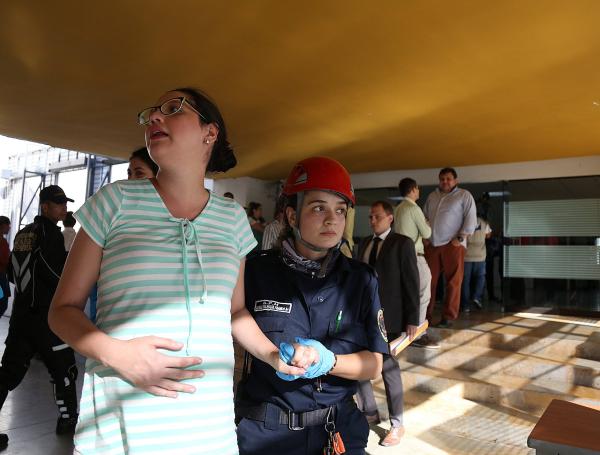 La emergencia generó caos en el Palacio de Justicia.