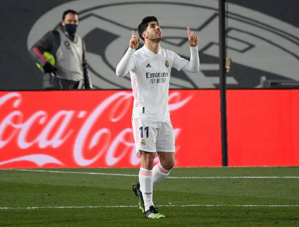 Marco Asensio marcó el segundo gol del Real Madrid.