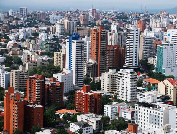 Panorámica aérea del norte de Barranquilla.