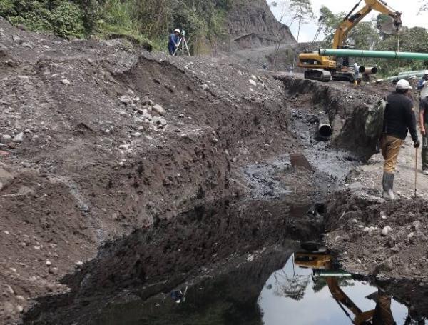 El Ministerio de ambiente publicó fotos que muestran el impacto de la tragedia.