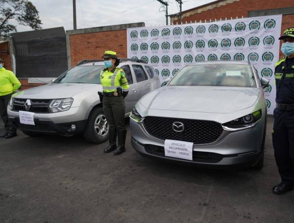 Se recuperaron 18 vehículos en Bogotá.