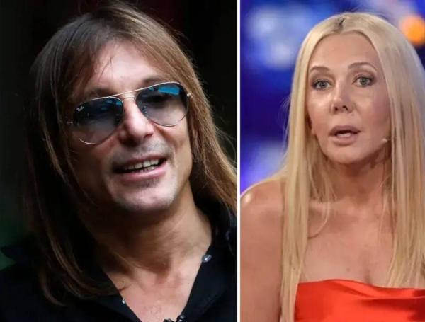 Futbolista argentino Claudio Paul Caniggia y su esposa, Mariana Nannis.