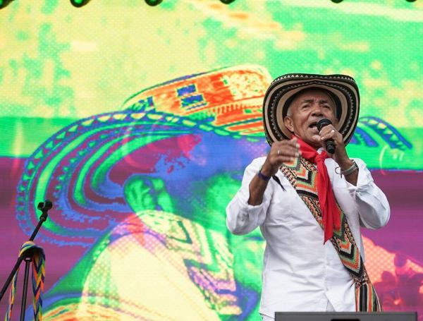Gaiteros de San Jacinto durante su show en el Estéreo Picnic 2022.