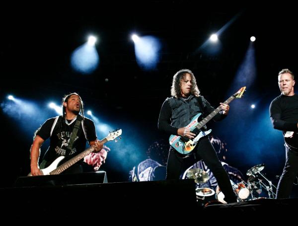 Metallicas durante su concierto en Bogotá.