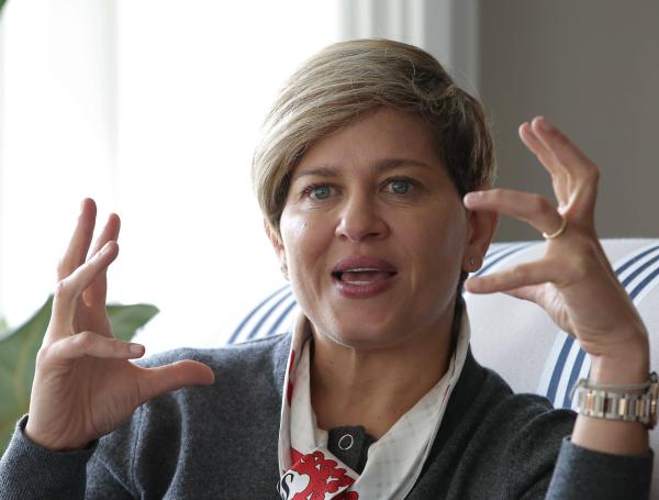 Verónica Alcocer, esposa del candidato presidencial Gustavo Petro.