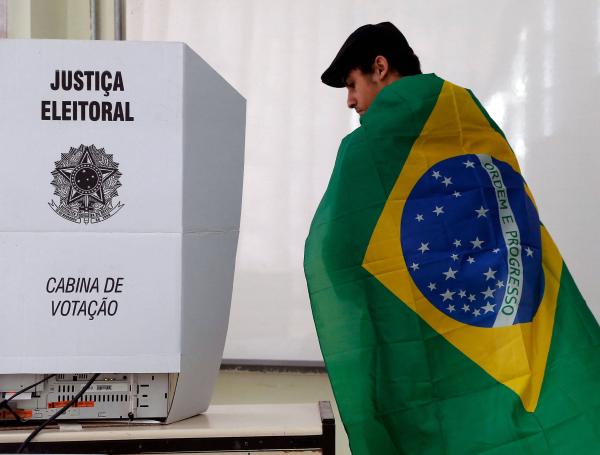 Puestos electorales en Brasil en las elecciones del 2 de octubre.