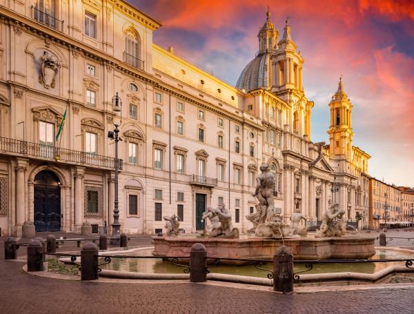 Plaza Navona, en Roma.