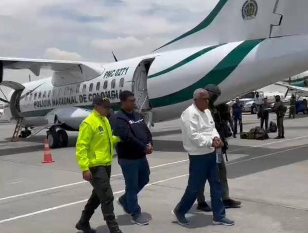 José Nicolás Amaya Ramírez, conocido con el alias de Che, tras su captura.