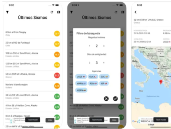 Alerta Sismica iPhone