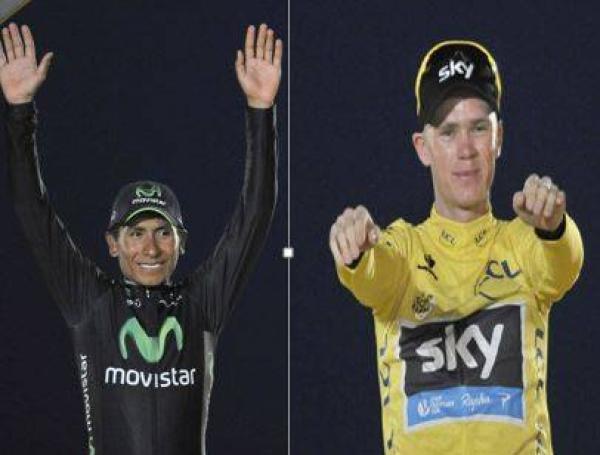 Nairo Quintana y Chris Froome.