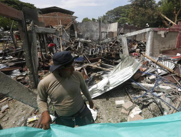 El carro bomba estremeció a Timba, Cauca.
