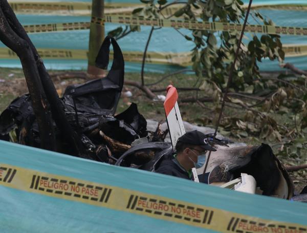 Lugar del accidente de la avioneta en Cali