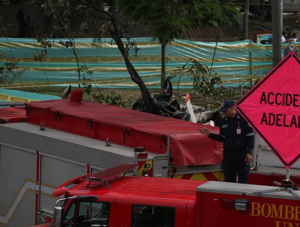 Lugar del accidente de la avioneta en Cali