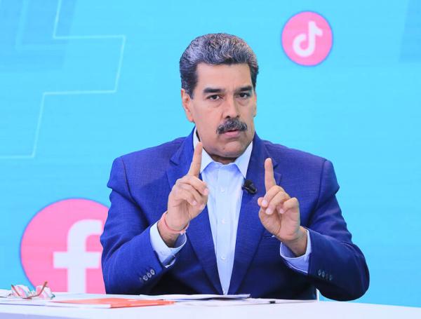 Nicolás Maduro en su programa de televisión.