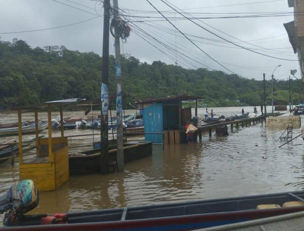 Inundaciones en Barbacoas, en Nariño.