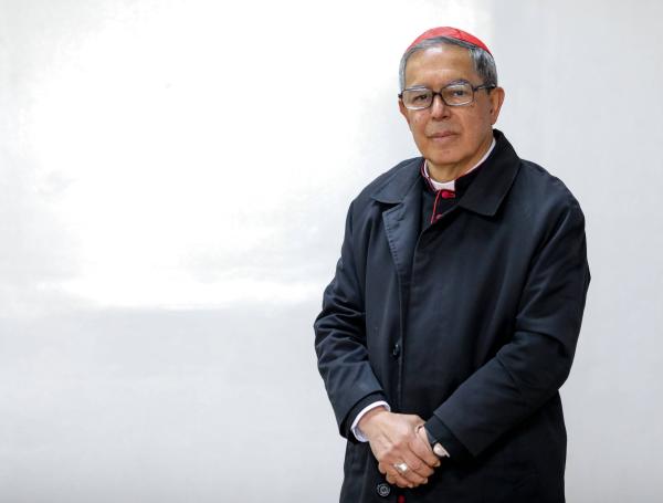 Monseñor Luis José Rueda Aparicio, Cardenal en entrevista con el periódico El Tiempo hoy 21 de diciembre del 2023. FOTO MAURICIO MORENO EL TIEMPO CEET