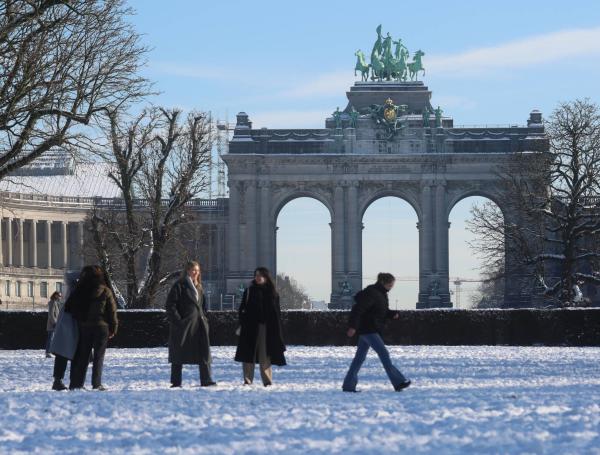 Tormenta invernal en Belgica