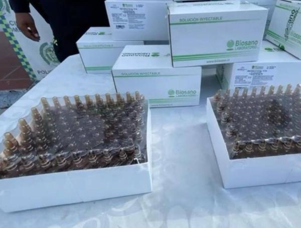 Estas son las cajas de fentanilo incautadas.