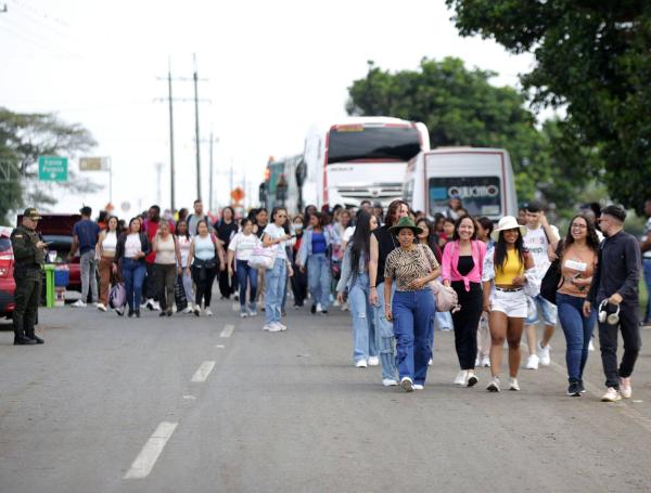 Bloqueo en la vía Panamericana.