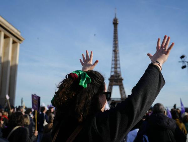 Movilizaciones a favor del aborto en Francia.