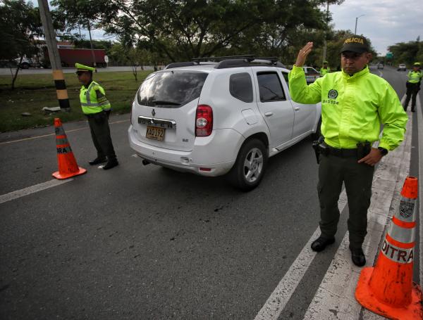 Operativos de control en el peaje del municipio de El Cerrito, en el centro del Valle.