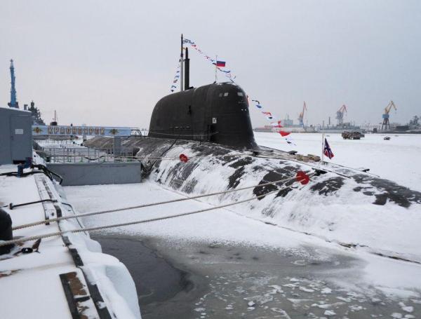 La flota rusa incluye un submarino pero sin armamento nuclear (foto de archivo de un submarino nuclear ruso). 