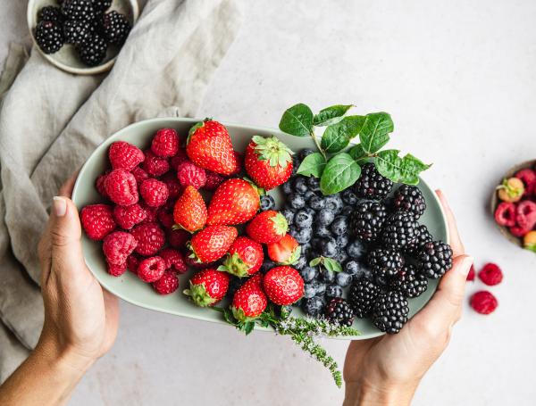 Jugo de frutos rojos