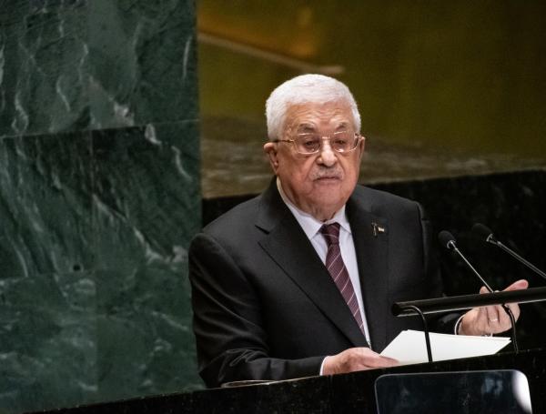 El presidente palestino Mahmud Abás en la Asamblea General de la ONU.