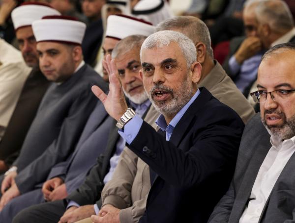 El jefe del ala política del movimiento palestino Hamás en la Franja de Gaza, Yahya Sinwar.