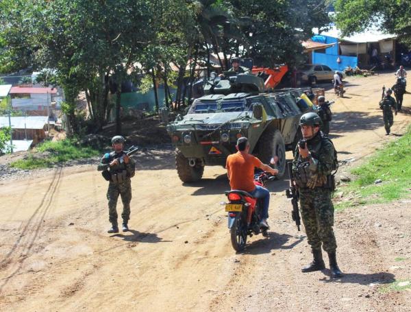 Operación de las Fuerza Pública en El Plateado.