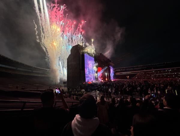 El espectáculo pirotécnico del concierto de Paul McCartney.